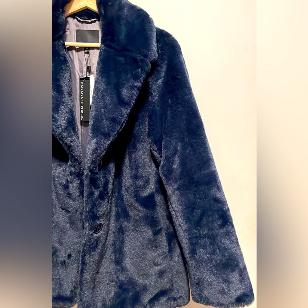 NWT Banana Republic Faux Fur Jacket